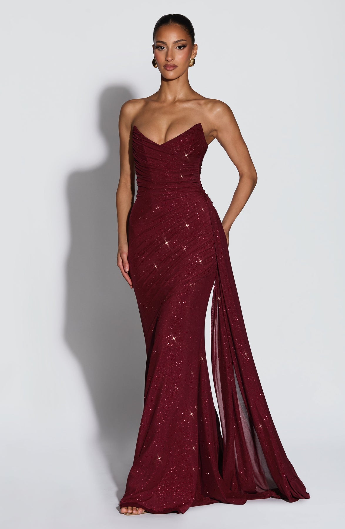 Sapphire Women's Maxi Dress | Structured Bust, Sparkle Finish 6
