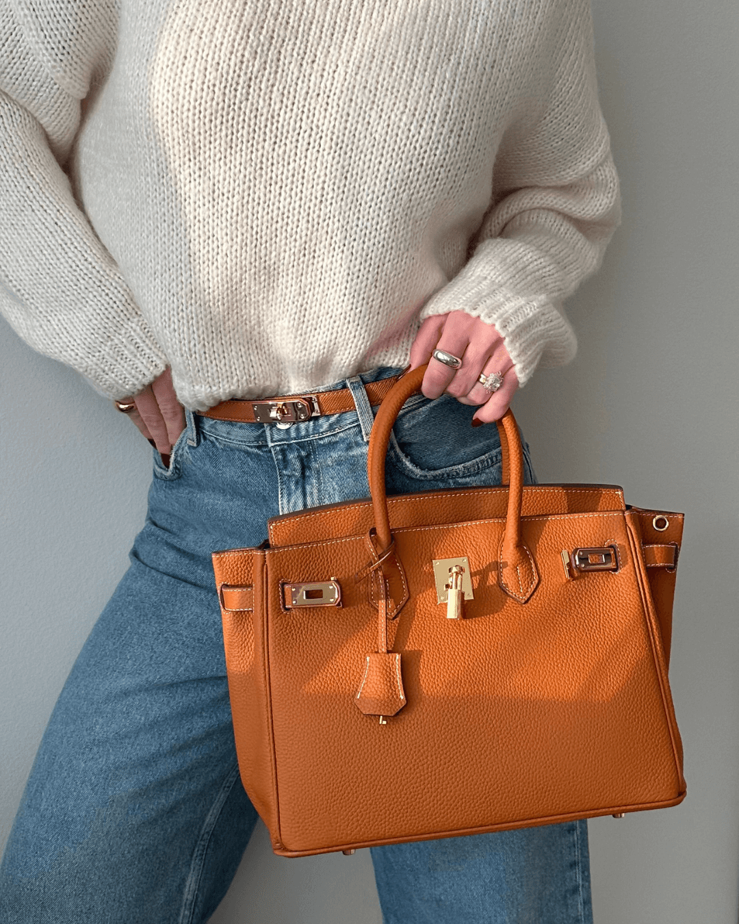 Sera Women's Tote Bag | Premium Vegan Suede, Spacious Interior 8