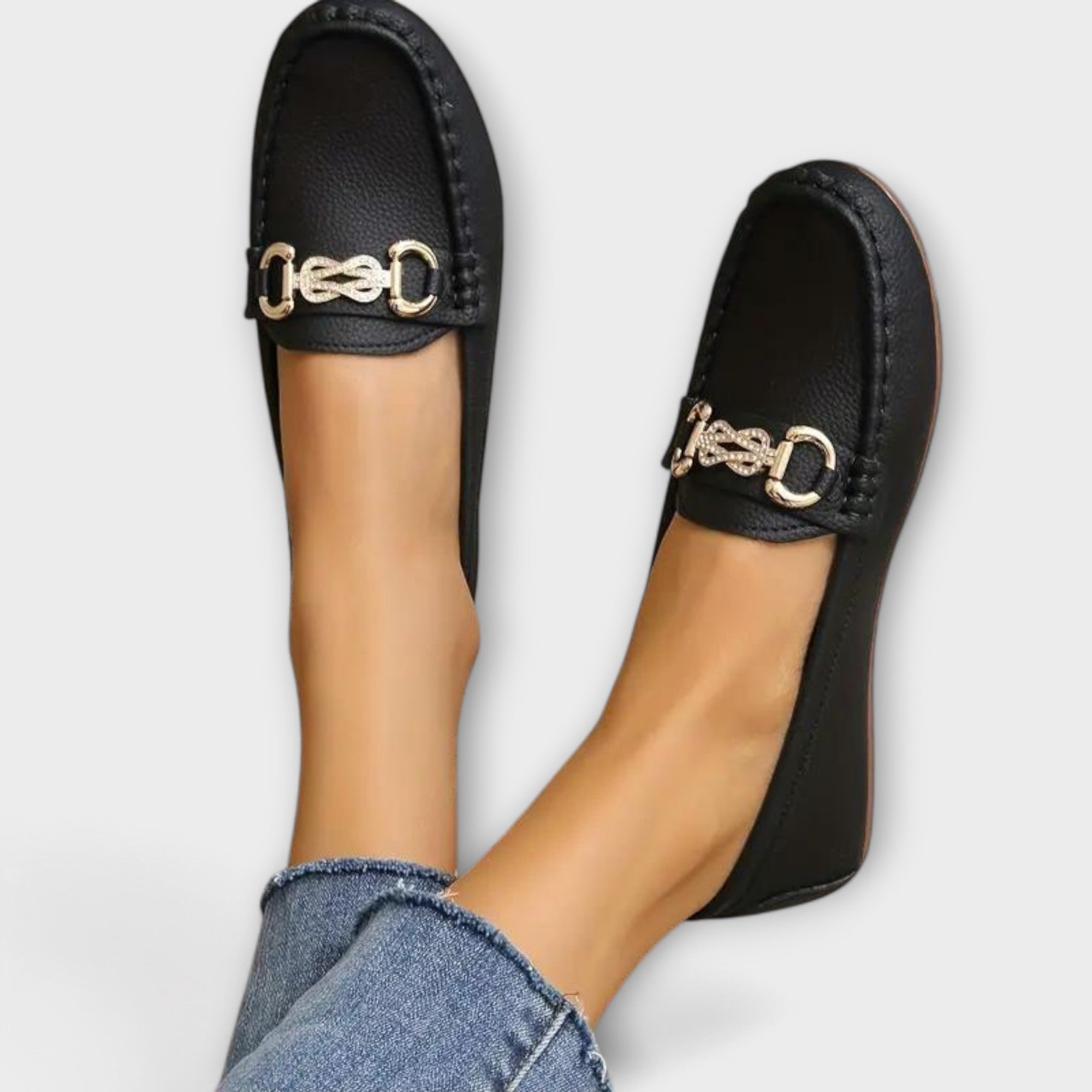 Sleek Women's Black Loafers | Classic Design, All-Day Comfort 5