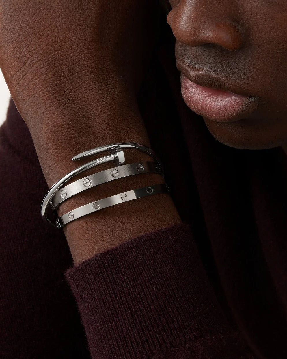 Sleek Women’s Screw Bracelet | Polished Stainless Steel, Modern Design 5