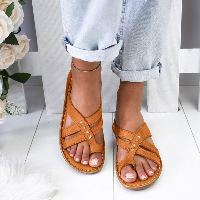 Sophie Women's Sandals | Orthopedic Flat Design with Padded Straps 0