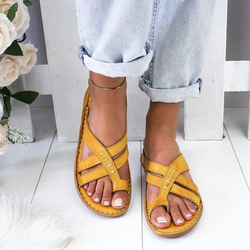 Sophie Women's Sandals | Orthopedic Flat Design with Padded Straps 2