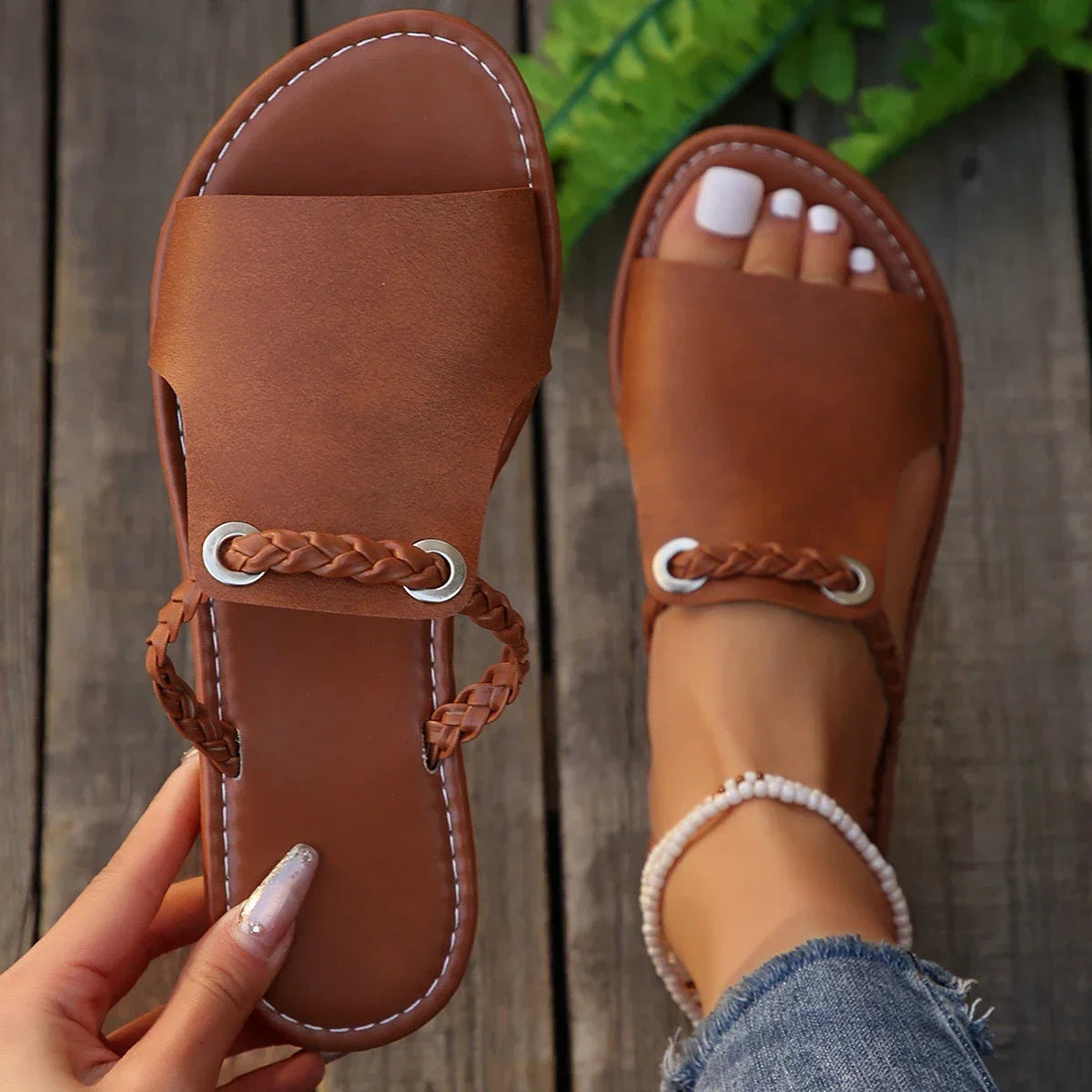Sunny Women's Sandals | Lightweight Braided Design, Comfortable Fit 3