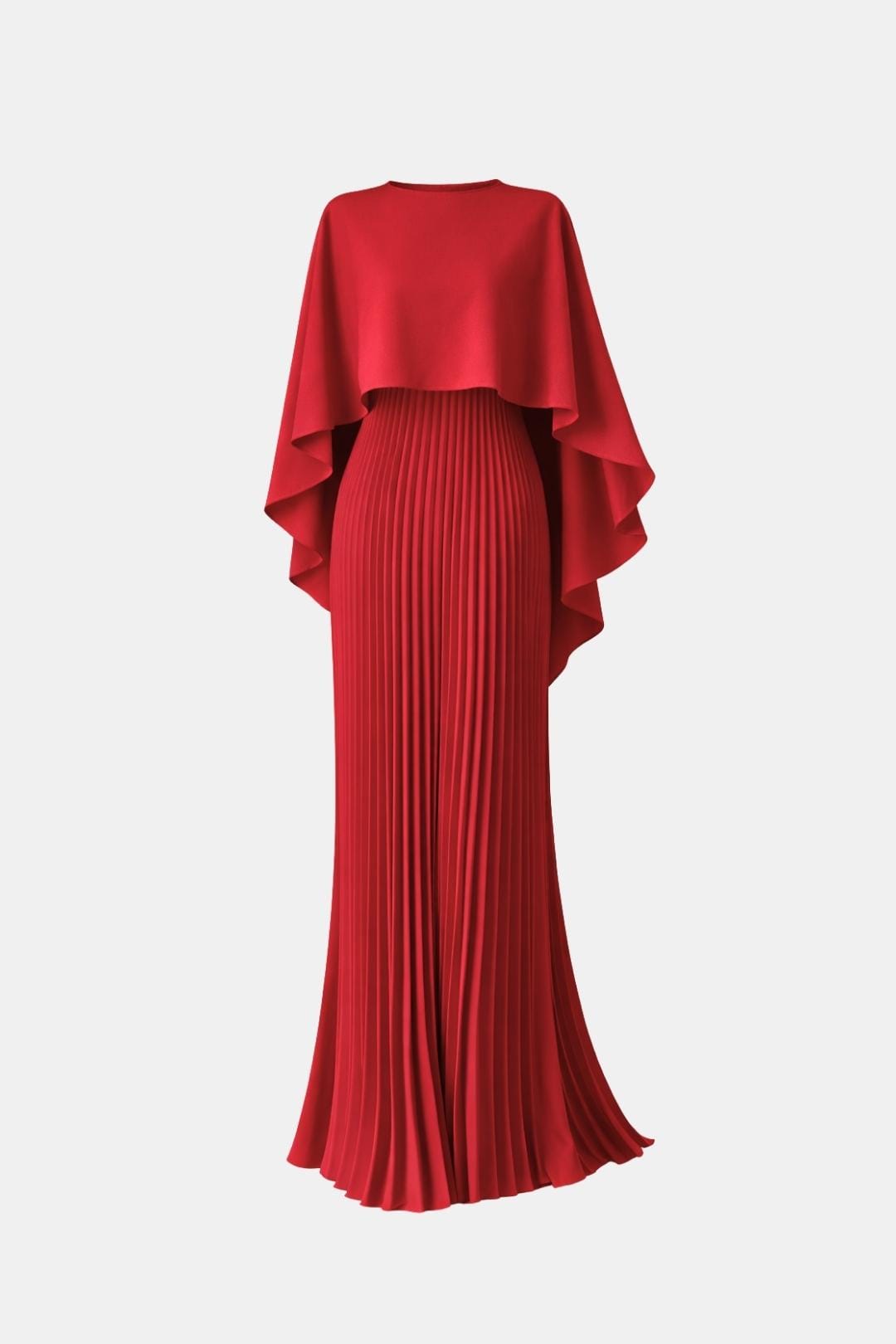 Veda Women's Maxi Dress | Pleated Chiffon, High Neck Elegance 7