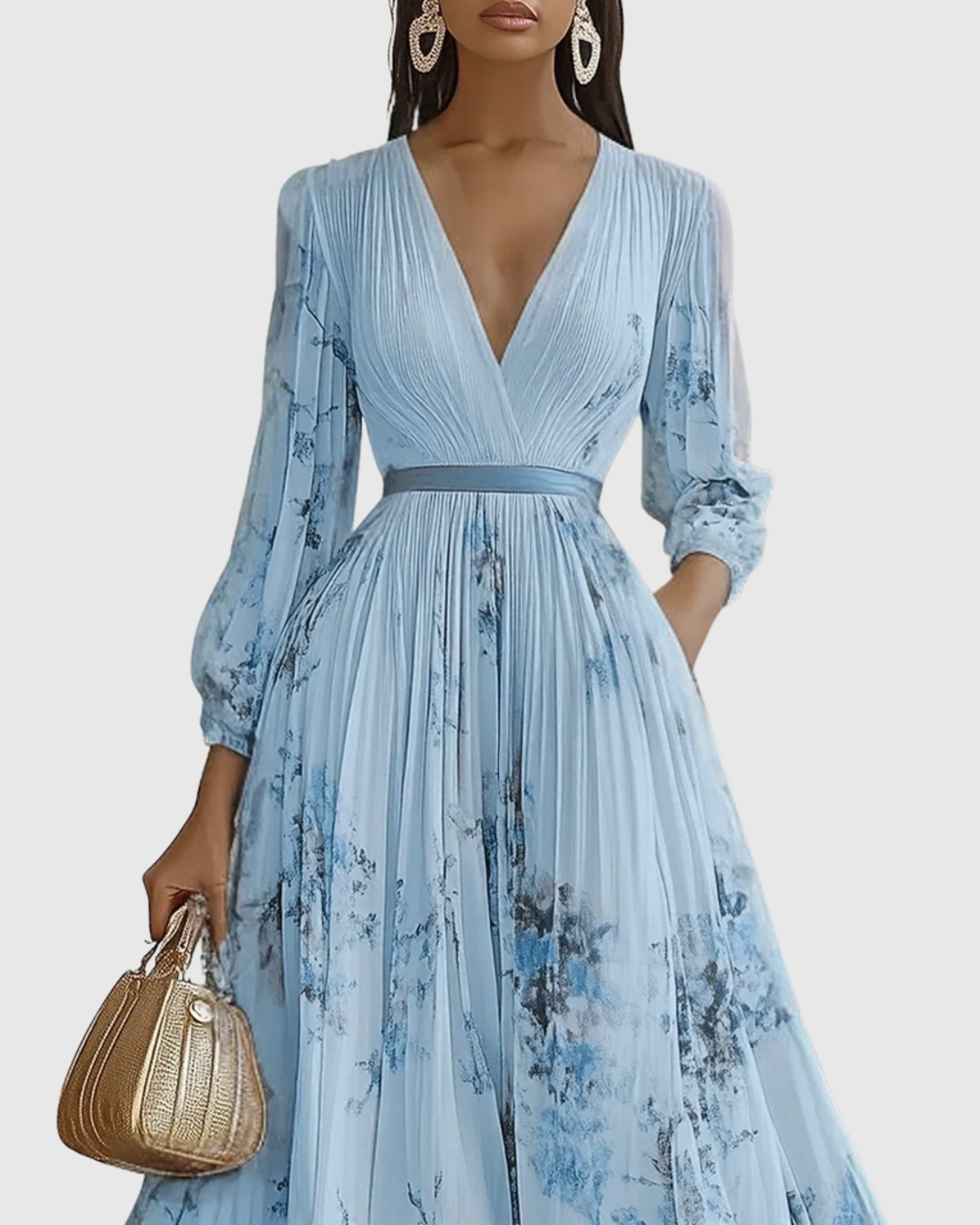 Vera Women's Midi Dress | Floral A-Line, Sleeveless Summer Style 4