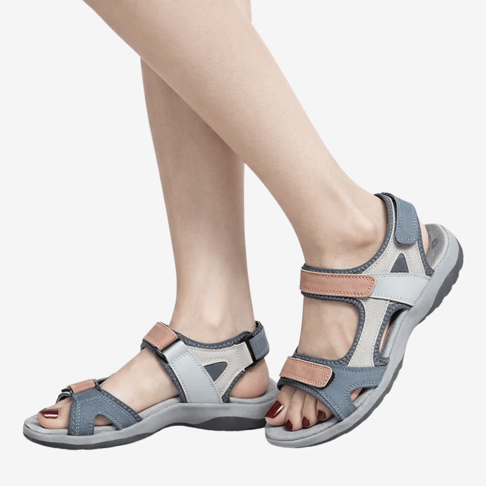 Vera Women's Sandals | Velcro Closure, Non-Slip Rubber Sole 9