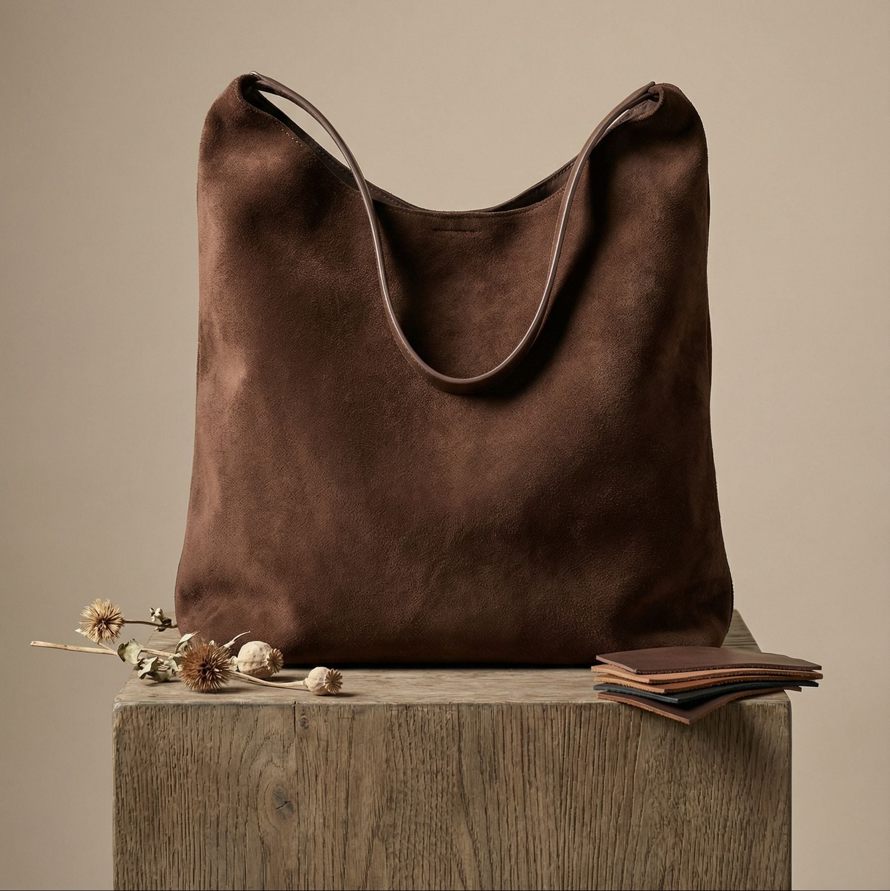 Vera Women's Tote Bag | High-Quality Vegan Suede, Spacious Design 0