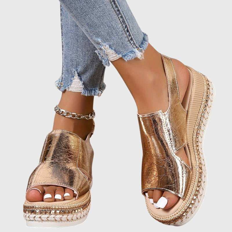 Wendy Women's Wedge Sandals | Orthopedic Comfort, Non-Slip Sole 0