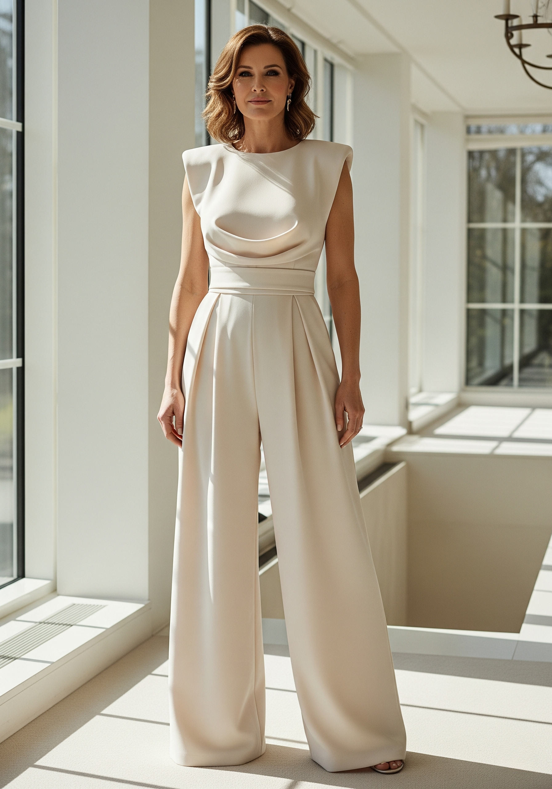Wina Women's Black Jumpsuit | Wide Leg Design, Formal Elegance 0