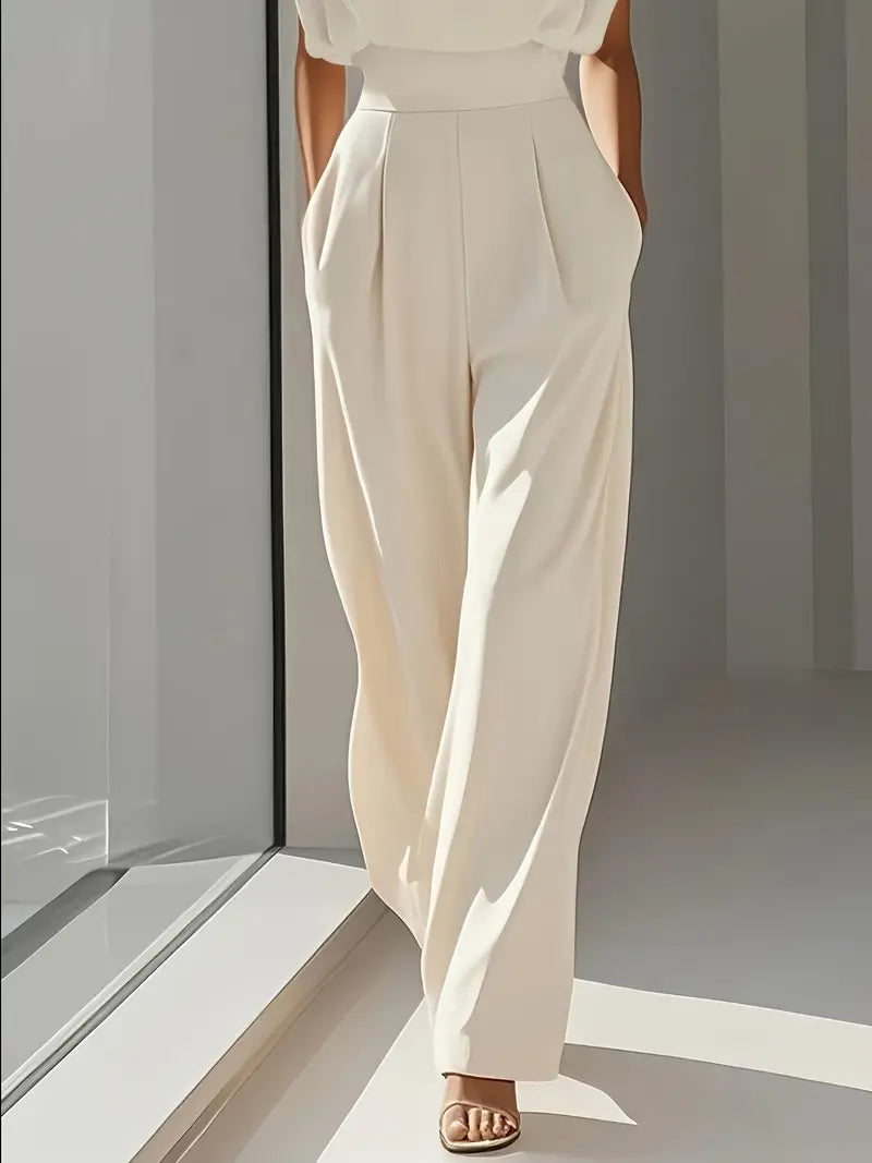 Wina Women's Black Jumpsuit | Wide Leg Design, Formal Elegance 2