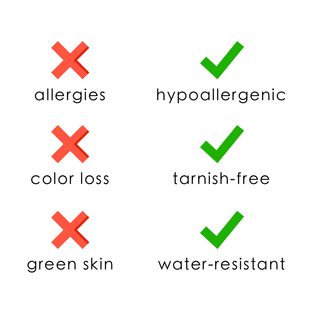 Aire Women's Gold Hoop Earrings | 18k Gold Plated, Waterproof, Hypoallergenic 6