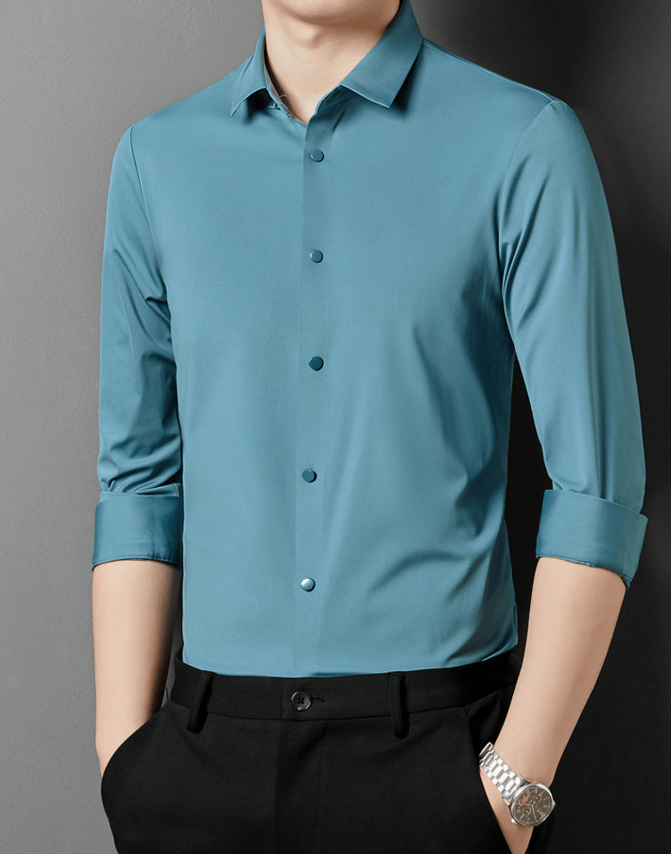 Alex Men's Dress Shirt | Wrinkle-Resistant Stretch Fabric, Formal 8