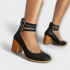 Ava Women's Black Pumps | Elegant Pointed-Toe Design, Comfortable Heel 2