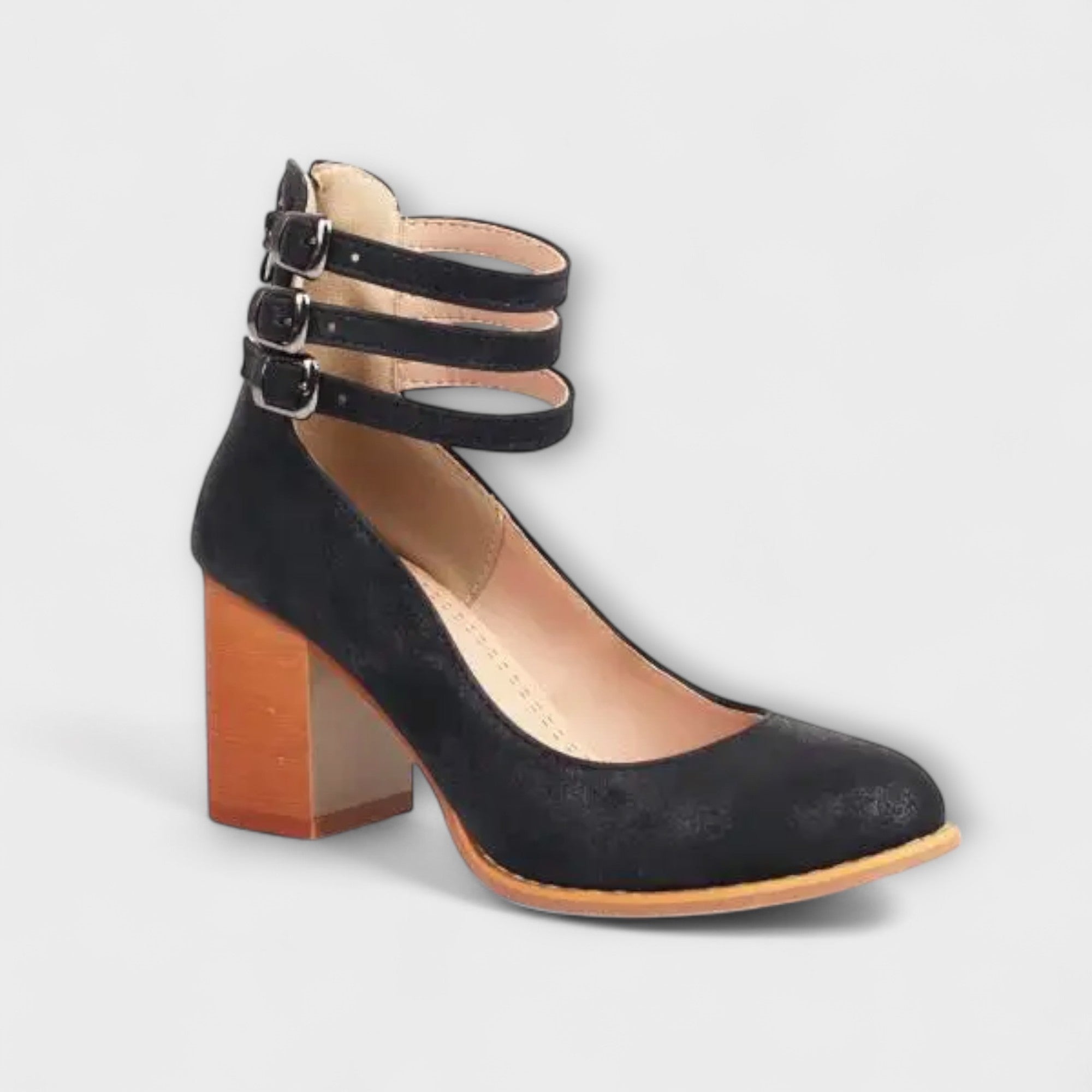 Ava Women's Black Pumps | Elegant Pointed-Toe Design, Comfortable Heel 8