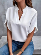Ava Women's Blouse | Elegant V-Neck, Flowing Design 0