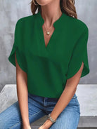 Ava Women's Blouse | Elegant V-Neck, Flowing Design 2