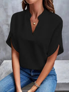 Ava Women's Blouse | Elegant V-Neck, Flowing Design 3