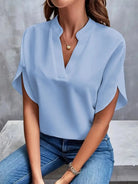 Ava Women's Blouse | Elegant V-Neck, Flowing Design 4