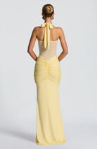 Ava Women's Evening Gown | Lightweight Satin, Elegant Halterneck Design 4