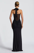 Ava Women's Evening Gown | Lightweight Satin, Elegant Halterneck Design 6
