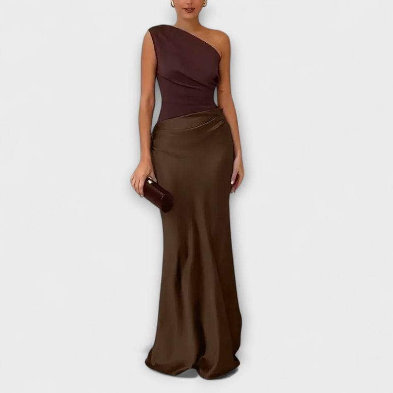 Ava Women's Maxi Dress | Elegant One-Shoulder Design, Formal Summer Dresses 0