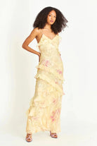 Ava Women's Maxi Dress | Floral Print with Ruffles, Lightweight Summer Fashion 5