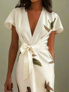 Ava Women's Maxi Dress | Luxurious Fabric, Elegant Wrap Design 1