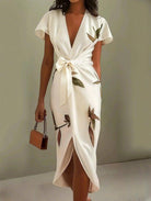 Ava Women's Maxi Dress | Luxurious Fabric, Elegant Wrap Design 7