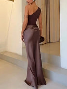 Ava Women's Maxi Dress | One Shoulder Pleated Design, Elegant Summer Dress 6