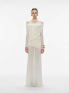Ava Women's Maxi Dress | Soft Tulle, Elegant Bardot Design 7