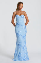 Aveline Women's Evening Gown | Floral Corset Design, Formal Dress 2