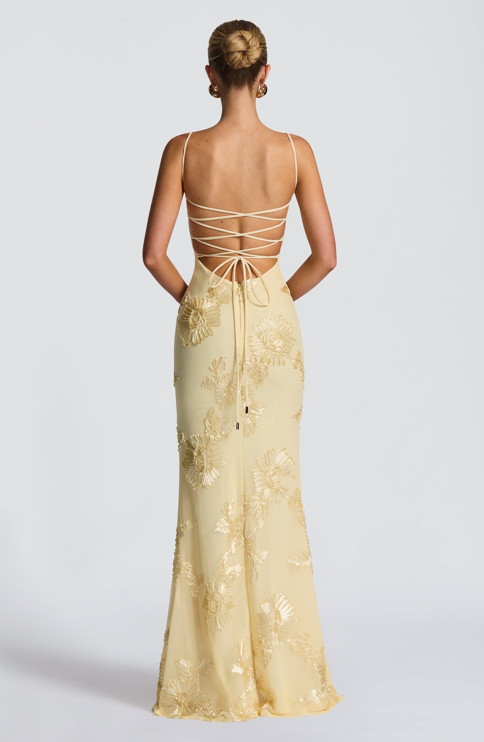 Aveline Women's Evening Gown | Floral Corset Design, Formal Dress 3