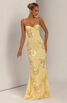 Aveline Women's Evening Gown | Floral Corset Design, Formal Dress 7