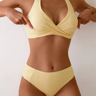 Bella Women's Bikini Set | Striped Halterneck, Comfortable Swimwear 10