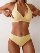 Bella Women's Bikini Set | Striped Halterneck, Comfortable Swimwear 2