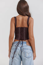 Bella Women's Lace-Up Waist Corset | Cotton Blend with Delicate Lace Trim 1