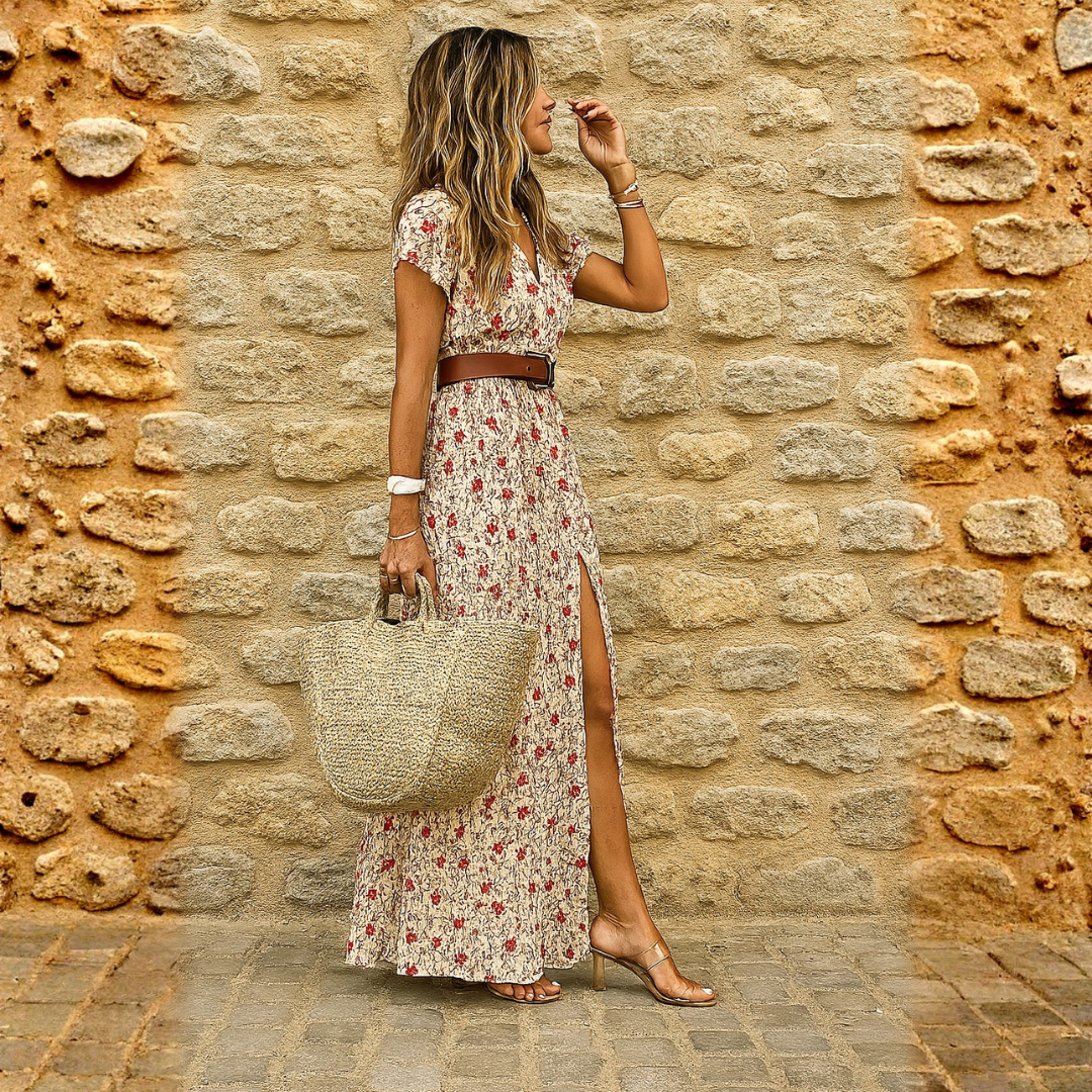 Bella Women's Maxi Dress | Floral Print, Lightweight Fabric 1