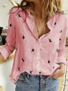 Bella Women's Shirt | Printed Polyester Blend, Long Sleeve 2
