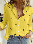 Bella Women's Shirt | Printed Polyester Blend, Long Sleeve 3