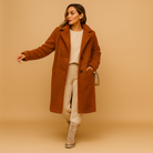 Bella Women's Teddy Coat | Plush Beige, Oversized Winter Coat 3
