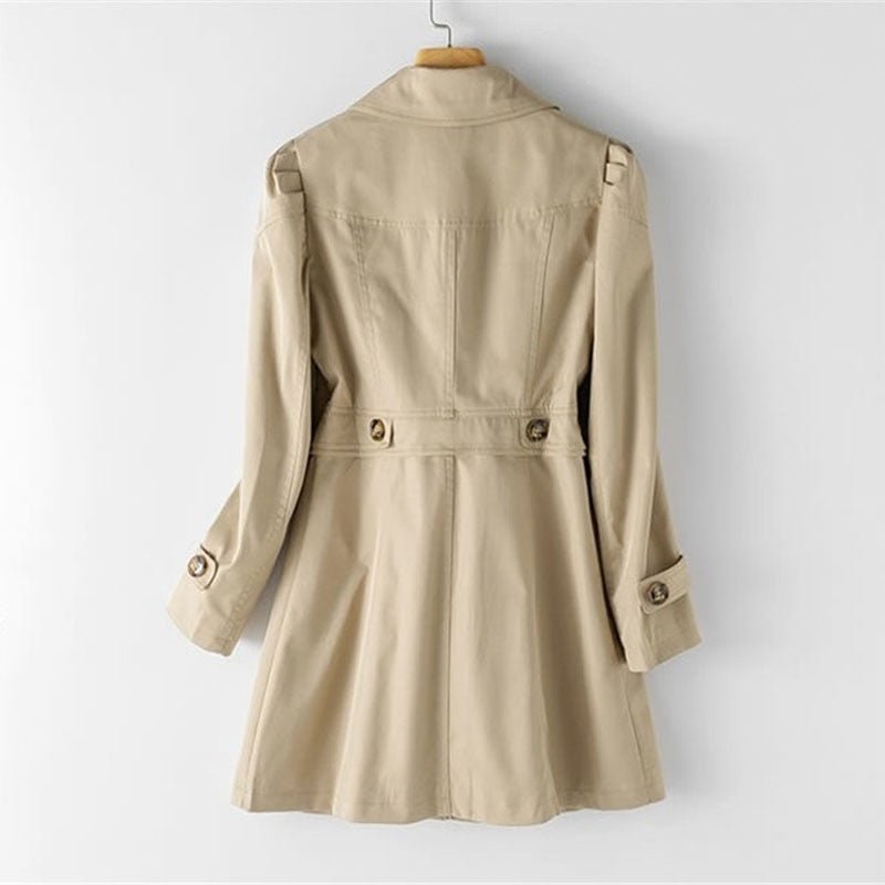 Bella Women's Trench Coat | Classic Button-Up Design, High-Quality Fabric Blend 3