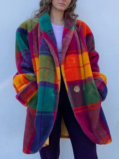 Brianna Women's Coat | Oversized Plaid Winter Coat 0