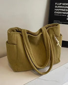 Cali Women's Black Canvas Tote Bag | Spacious Ribbed Design, Practical Compartments 0
