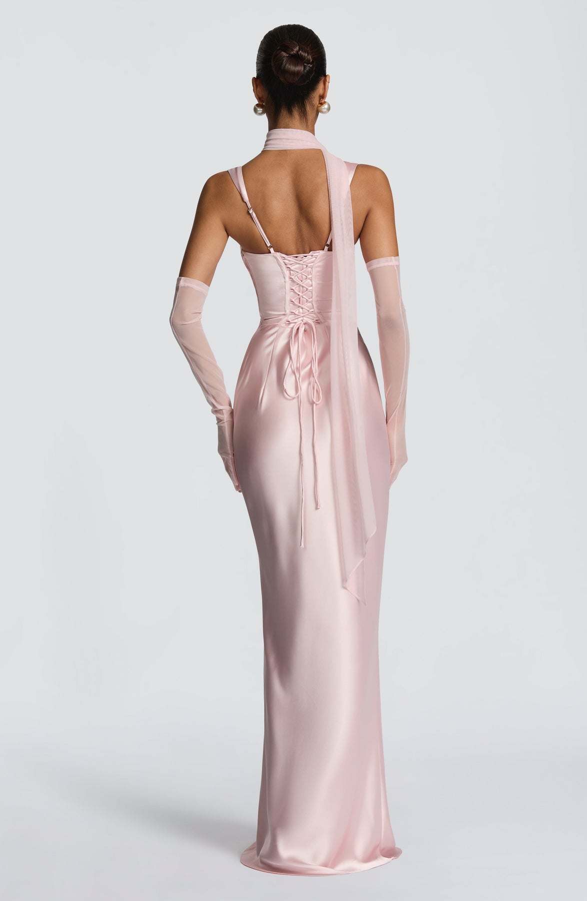Cali Women's Maxi Dress | Satin Square Neck, Adjustable Fit 2