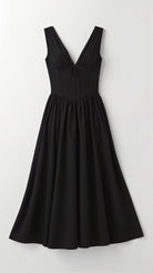 Cassandra Women's Midi Dress | Plunging V-Neck, Elegant Summer Style 5