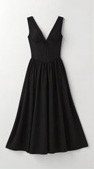 Cassandra Women's Midi Dress | Twisted V-Neck, Elegant Summer Cocktail Dress 5