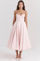 Celia Women's Midi Dress | Corset-Style, Elegant Summer Dress 6