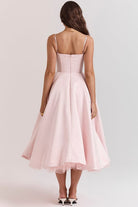 Celia Women's Midi Dress | Corset-Style, Elegant Summer Dress 7