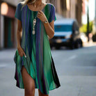 Cleo Women's Midi Dress | Vibrant Printed Design, Summer Style 1