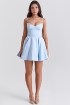 Cleo Women's Mini Dress | Double-Layer Combed Polyester, Flattering Volume 1